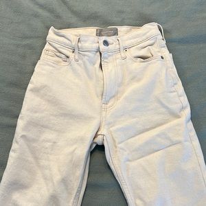 Everlane Cropped White Pants